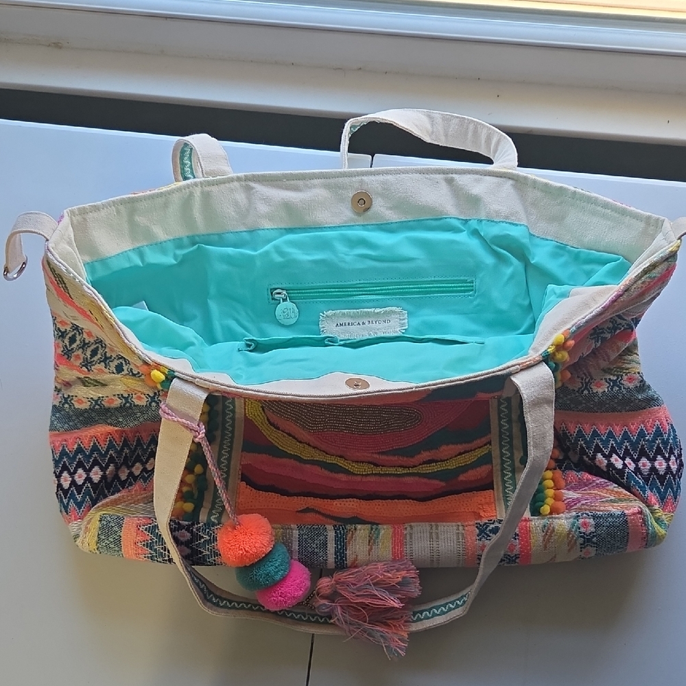 Colorful Aztec Pattern Tote Bag